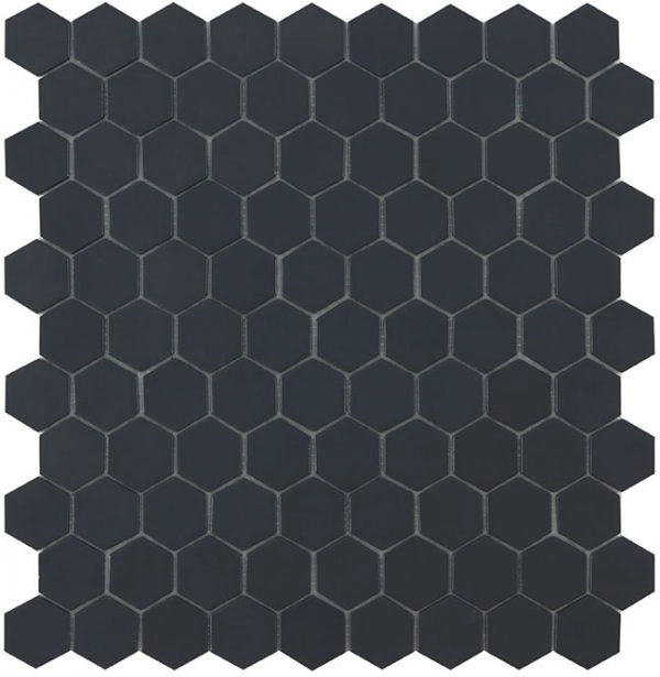 Pastilha preta hexagonal