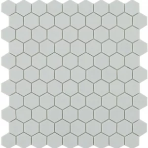 Pastilha cinza claro hexagonal