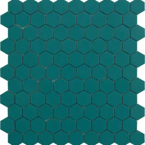 Pastilha verde hexagonal