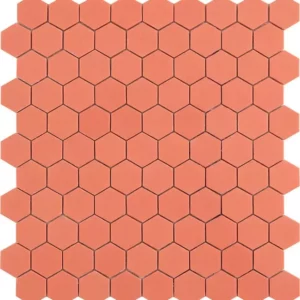 Pastilha coral hexagonal