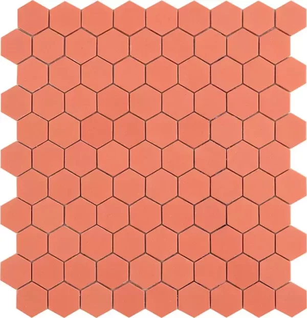 Pastilha coral hexagonal