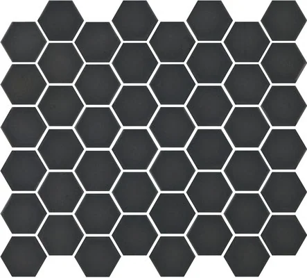 Pastilha black hexagonal
