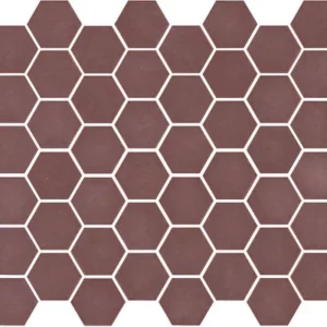 Pastilha Burgundy hexagonal