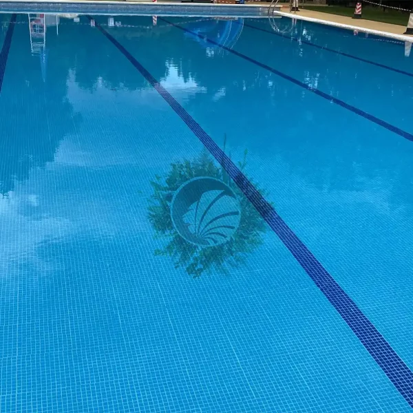 piscina liso azul médio 107